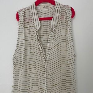Bella Dahl Button-down Striped-Cami